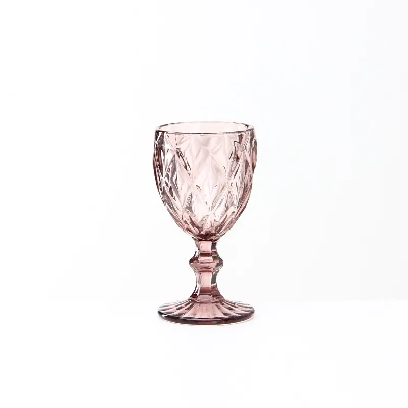 Grosir gelas piala berwarna kacamata anggur gelas air gelas tekan warna-warni gelas berkaki