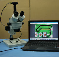 Precio al por mayor 5MP Microscopios de Laboratorio Digital Monocular/Binocular/Trinocular Microscopio CMOS Cámara