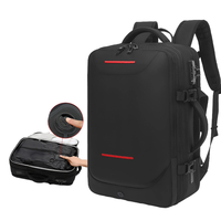 Sac à dos de voyage extensible de grande capacité pour ordinateur portable pour hommes Sac de voyage compressé sous vide à fermeture éclair Oxford étanche