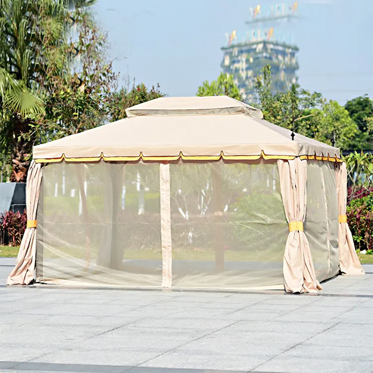 Factory sales outdoor tent pergola sun shade gazebo outdoor wood