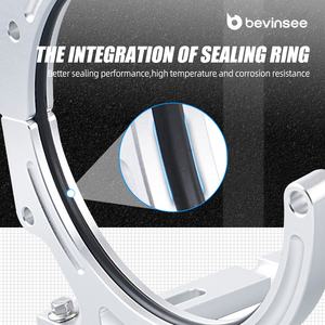 Soporte de Montaje para Automóvil BEVINSEE de 7 Pulgadas, Soporte de Aluminio Anodizado para Sistemas de Óxido <span class=keywords><strong>Nitroso</strong></span> NOS, Soporte para Botella Individual de 10 Libras - Product Image 5