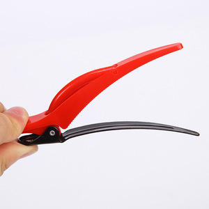 Pinza para el pelo de plástico de 12 cm, herramienta multifunción para peinar el cabello, uso diario, color sólido, negro, blanco, rosa, azul, verde, rojo, rojo rosa - Product Image 5