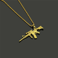 Collier avec pendentif, accessoire Hip-hop personnalisé pour hommes, à la mode