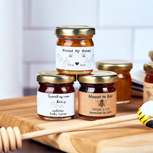 Wholesale 1.5oz Empty Round Food Storage <strong>Weeding</strong> Favors Jam Jelly Canning Honey Glass <strong>Jar</strong> - Product Image 1