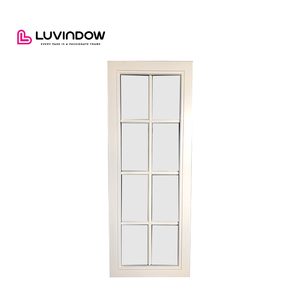 Fenêtres en aluminium françaises de couleur personnalisée, inserts de bureau prêts à l'emploi, motif <span class=keywords><strong>d</strong></span>'ouverture horizontale, style battant, cadres en bois à vendre - Product Image 6