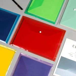 Porte-documents en PVC transparent format A4 avec barre coulissante pour rapports et documents - Product Image 2