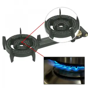 Factory Price Large Industrial Commercial Stove 2 Rings Burner Head Cast Iron Burners Stove Cooking Burners