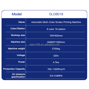 Tự động Lớp Nhiều Màu màn hình máy in cho Áo thun Dệt may PLC thành phần cốt lõi Điều kiện Mới - Product Image 3