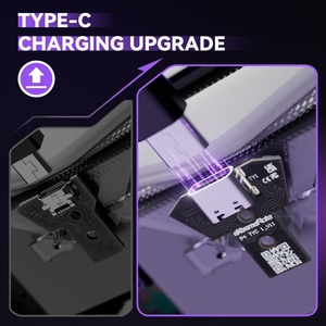 EXtremeRate Version Type-C Blanche : Carte PCBA de Remplacement et Coque Inférieure Compatibles avec les Manettes PS4 Modèles JDM-040/050/055 - Product Image 4