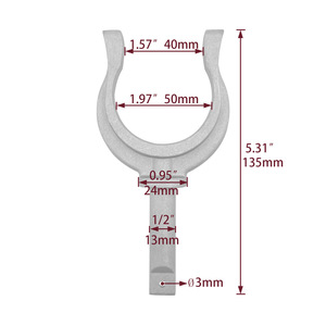 Fourche de pagaie en aluminium pour bateau, pour remplacement et réparation, matériel marin - Product Image 2