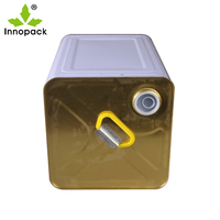 Vente directe usine Innopack – Seau métallique carré auto-scellant de haute qualité 25L pour huile, peinture et aliments