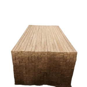 Panneau en bois massif durable en bois de caoutchouc avec jointure à doigts, laminé, pour étagères haut de gamme et composants d'escalier - Product Image 1