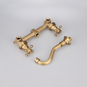 Germany <strong>Best</strong> Selling Basin Faucet Brass Concealed Basin Mixer 3 Holes Basin Faucet Wall Mounted - Product Image 5