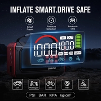 GOOLOO Démarreur de Voiture A9 Ultra 6000A en Gros, Compresseur d'Air 160 PSI 45 L/min, Gonfleur de Pneus, Booster pour SUV et Camion, Lampe Torche LED