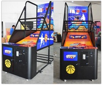 Machine de jeu de basket-ball de rue commerciale d'intérieur à monnayeur pour parc d'attractions, machine de tir au basket-ball d'arcade