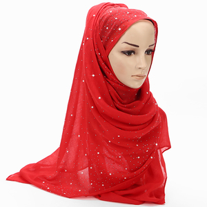 Sciarpa Etnica Lunga in <span class=keywords><strong>Cotone</strong></span> e Chiffon 2026, Stile Trendy, Vendita all'Ingrosso, Sciarpa in Porcellana con Strass per Donne Musulmane - Product Image 6