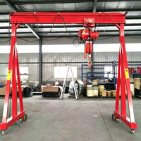 Mini-grue portique mobile d'atelier personnalisable à hauteur réglable de 1 à 20 tonnes pour la construction intérieure, moteur, boîte de vitesses, air comprimé