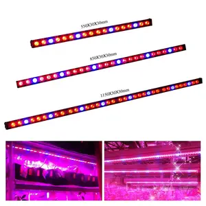 Greenhouse wall washer led grow light bar 54W 81W 108W Full Spectrum uv grow lights hanging red bule led linear grow tube lamp