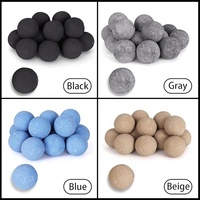 Boules de feu en fibre céramique grises CHANGQI de Chine, 1 à 6 pouces, pour foyers et cheminées, utilisation intérieure/extérieure