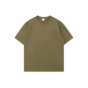 Camiseta de Hombre Negra Lisa al por Mayor con Logotipo Personalizado, 220 Gramos, 100% Algodón, Tejido de Punto, Casual, Lisa, Anti-Pilling, Manga Corta - Product Image 1