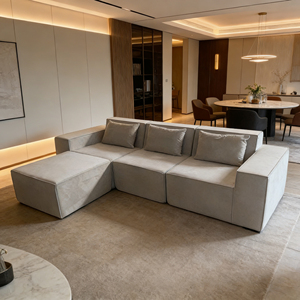 Juegos de Muebles para Sala de Estar al por Mayor, Sofá Combinado en Forma de L, Sofá Modular Comprimido sin Estructura, Personalizable - Product Image 6