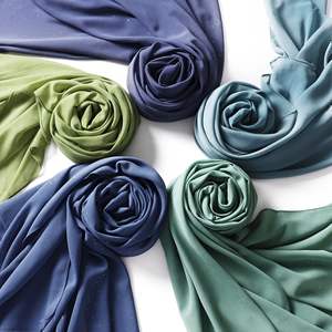 ผ้าพันคอฮิญาบผ้าชีฟองมีฟองวิบวับของผู้หญิง,ผ้าคลุมศีรษะแฟชั่นมุสลิมผ้าคลุมอิสลามผ้าคลุมไหล่ยาวฮิญาบ - Product Image 4