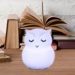 Linda Lámpara Nocturna de Silicona con Forma de Búho, con LED que Cambia de Color, Recargable, Lámpara de Noche para Niños, Regalo Creativo con Logotipo Personalizado para Niños - Product Image 4