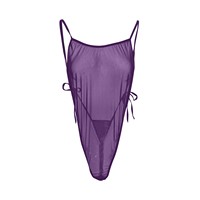 Deep Love Maille Transparent Lingerie Body Suite Tendance Sexy Mature Nylon Dos Ouvert Femme Body En Gros