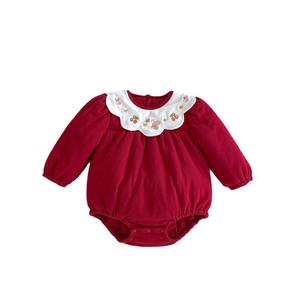 INS nouveau-né bébé vêtements salutations du <span class=keywords><strong>Nouvel</strong></span> <span class=keywords><strong>An</strong></span> vêtements d'hiver bébé barboteuse festif matelassé épaissi combinaison en coton une pièce - Product Image 1