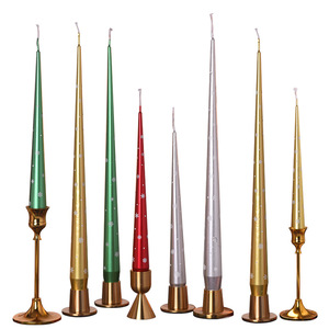 Snowflake Cone Candle DIY Snowflake <b>Sticker</b> Home Decoration Candle Christmas Dinner Taper Cone Candles - Product Image 2