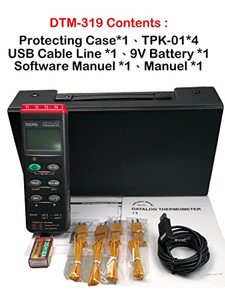 เครื่องบันทึกข้อมูลอุณหภูมิสูงแบบ 4 ช่องสัญญาณ รุ่น K คุณภาพดี DTM-319 สำหรับขาย - Product Image 3