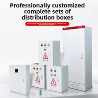Conjunto Completo de Gabinete de Distribución de Energía de Bajo Voltaje Trifásico de Cuatro Hilos 380V/220V para Montaje en Pared para Uso Doméstico