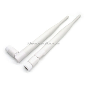 Tần số thấp 315Mhz 433Mhz ăng ten cao su với kết nối <span class=keywords><strong>SMA</strong></span> ngoài trời tăng cường Mạng 470Mhz 5dBi Router không dây ăng ten trắng - Product Image 1