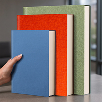 Carnet A5 personnalisable en cuir souple grain litchi, idéal pour les affaires et l'enregistrement personnel