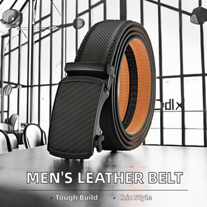 Ceinture en cuir de vache imperméable élégante et stylée pour homme, à boucle automatique, pour tenue décontractée ou professionnelle, boucle en alliage, vente chaude en usine - Product Image 3