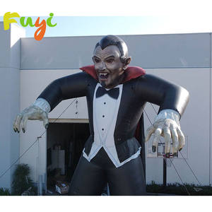 Tarántula de araña inflable Halloween decoración al aire libre de miedo ojos rojos inflables modelo de araña viuda negra - Product Image 5