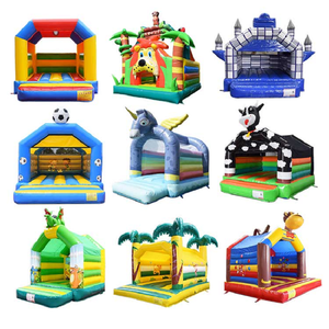 Venta al por mayor de alta calidad, Mini Casa de rebote inflable rosa para niños comerciales con tobogán húmedo y seco, gorila combinado con pancartas a la venta - Product Image 4