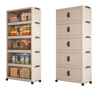 Meuble de rangement en plastique à tiroirs, pliable, multifonctionnel, pour bureau et maison