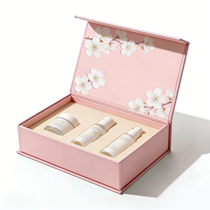 Boîtes cadeaux personnalisées d'usine avec fermeture <span class=keywords><strong>magnétique</strong></span>, boîte rigide en carton pliable de qualité supérieure pour l'emballage de crèmes et d'essences de soin de la peau - Product Image 3