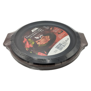 Piatto Rotondo in Ghisa e Legno da 31 cm, Eleganti Vassoi da Portata - Product Image 3