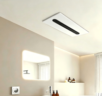 Chauffage de salle de bain moderne 3 en 1 au design contemporain avec technologie PTC |   Ventilateur d'extraction et lumière à chauffage rapide et faible bruit