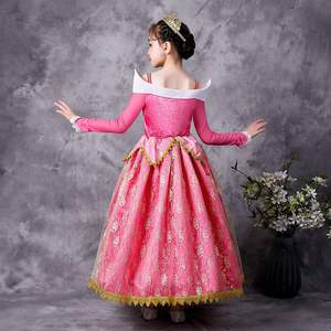 Costumes de carnaval en gros filles <span class=keywords><strong>belle</strong></span> <span class=keywords><strong>au</strong></span> <span class=keywords><strong>bois</strong></span> <span class=keywords><strong>dormant</strong></span> costume princesse <span class=keywords><strong>aurore</strong></span> habiller vêtements Cosplay anniversaire tenue d'halloween - Product Image 6