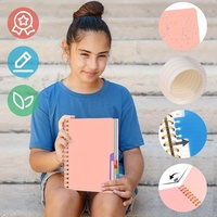 Carnet A5 personnalisé à couverture rigide, 80 feuilles, reliure thermique, couverture en papier imprimé, organisateur/agenda en papier couché, cadeau scolaire