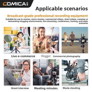 Microphone cravate sans fil professionnel <span class=keywords><strong>COMICA</strong></span> BoomX-U pour vidéos courtes, streaming en direct, interviews, vlogging mobile, réduction du bruit - Product Image 4