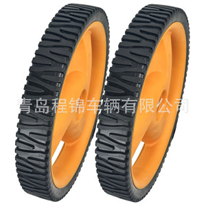 ล้อรถตัดหญ้า Cheng Jin ขนาด 12 นิ้ว ทำจาก PVC แข็ง สีส้ม 12x1.75 สำหรับอะไหล่เครื่องตัดหญ้า - Product Image 2