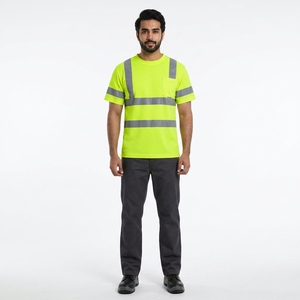Chemises de sécurité pour hommes en gros, réfléchissantes, haute visibilité, manches longues, classe Hi Vis, pour travaux de construction - Product Image 1