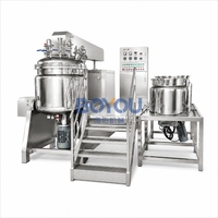 Machine de fabrication de savon liquide 500L, chauffage électrique, type élévateur, mélangeur sous vide en acier inoxydable pour shampoing et crème