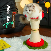 Griffoir pour chat en forme de pomme, petit arbre à chat vertical avec sisal, jouet pour chat peu encombrant