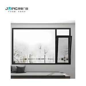 JYing Energy Star a certifié la confidentialité givrée fenêtre d'inclinaison-rotation en aluminium en verre trempé pour les maisons modernes - Product Image 3