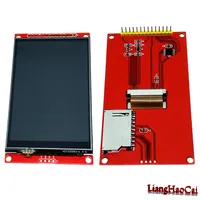 LiangHaoCai IPS HD 3.5 Inci Modul LCD Seri SPI 320X240 TFT ILI9488 Panel Sentuh 4 Kawat Tampilan Lebar Adaptor Warna 65K